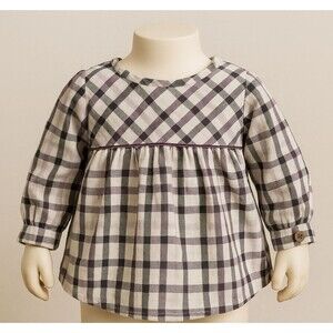 Ruffle Butts Baby Girls Tartan Plaid Dress - 3–6M Holiday Outfit w/ Buttons